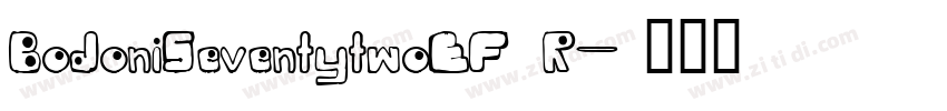 BodoniSeventytwoEF R字体转换